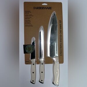 FARBERWARE 3pc chef knife set